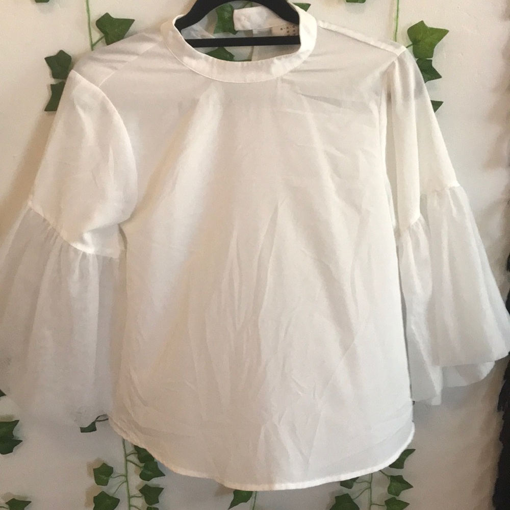 🍃 White Formal Top 🍃